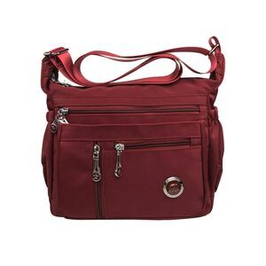 6374 Purses and Shoulder Handbags Crossbody Bag Messenger Bags Wine